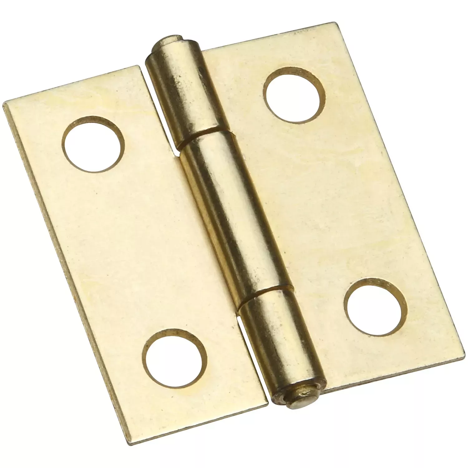 1-3/8 In. L Brass-plated Door Hinge 2 Pk