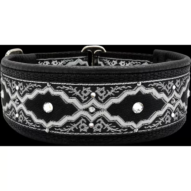 1.5" Onyx Baroque Luxe Limited Slip Collar