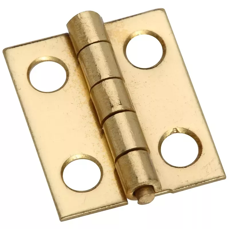 3/4 In. L Solid Brass Narrow Hinge 4 Pk