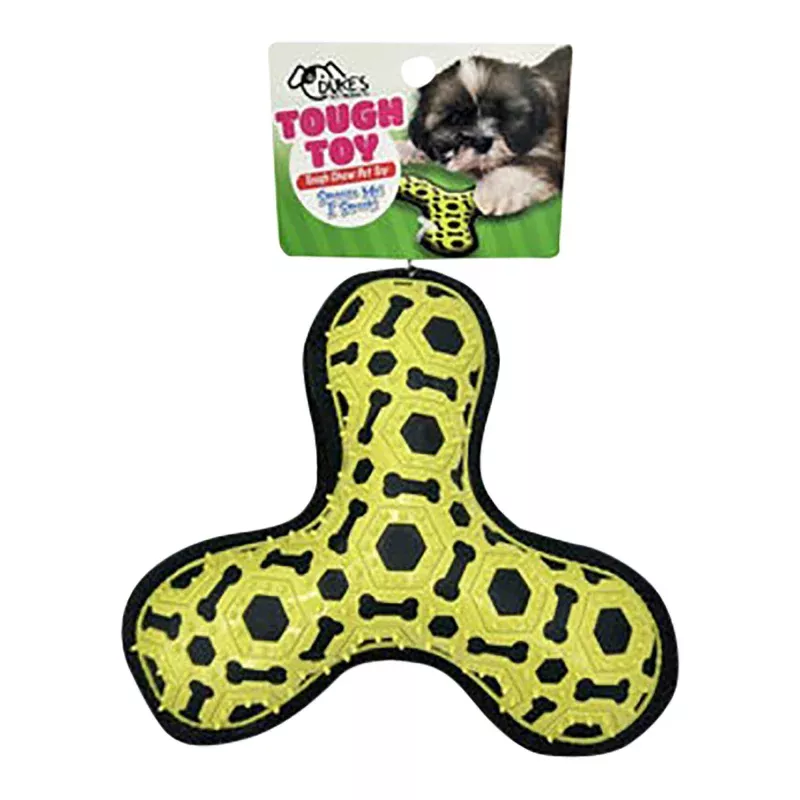 3-Leg Puller Squeaking Fetch Toy, 9" Yellow
