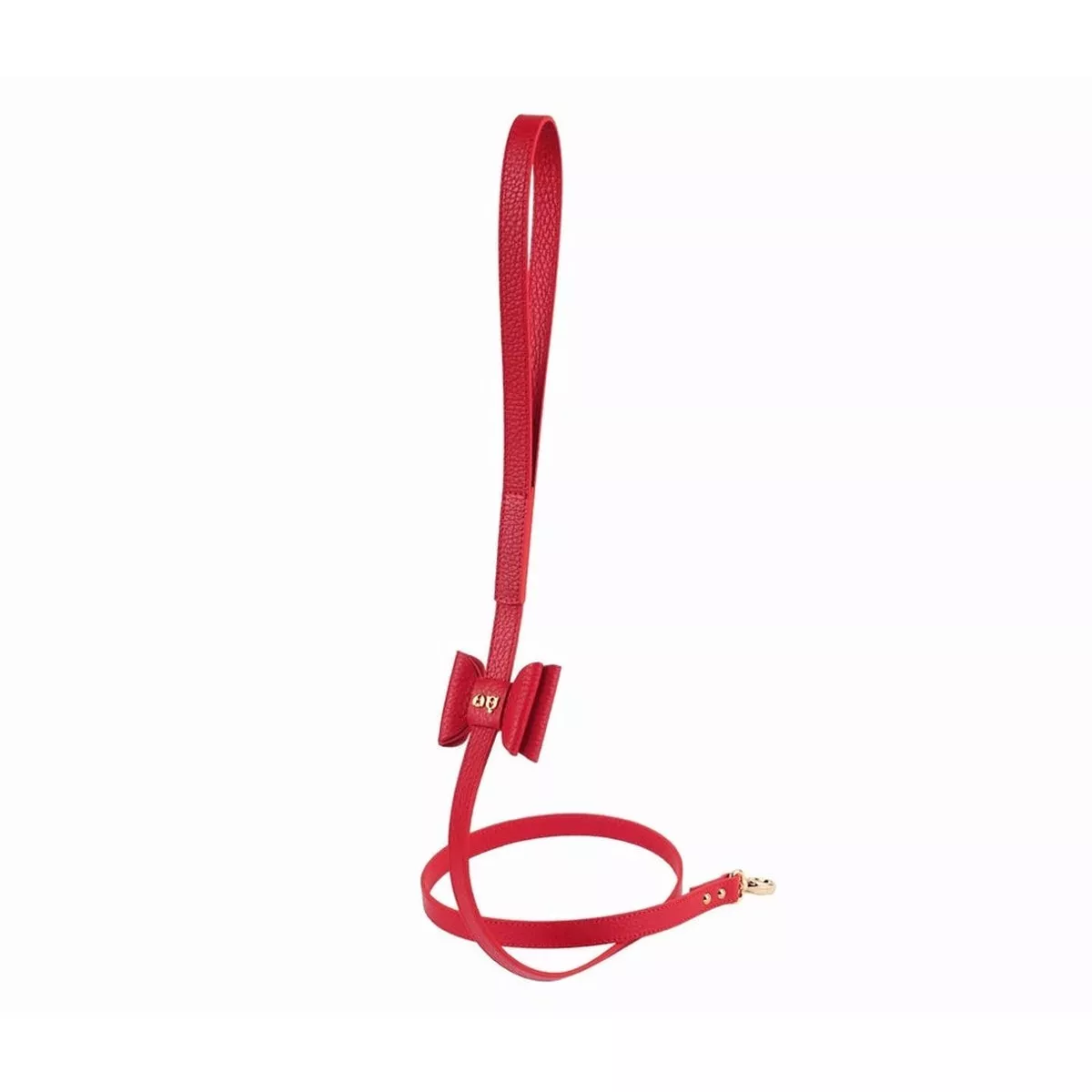 30% OFF: Moshiqa Bisou Leather Dog Leash (Red)