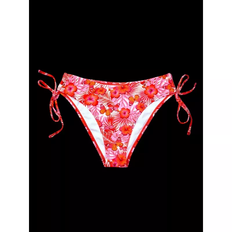 Adjustable Bikini Briefs Hibiscus