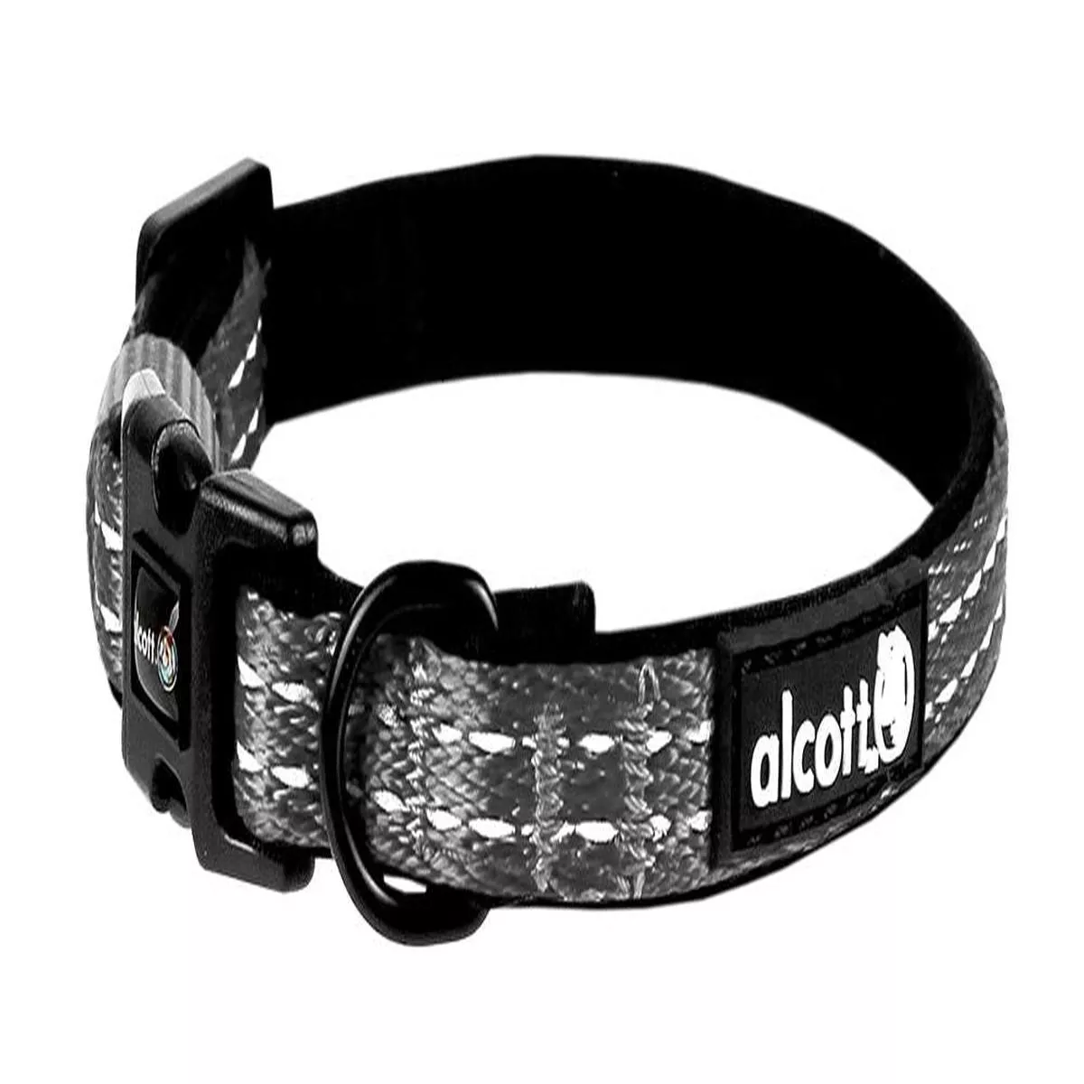 Alcott Adventure Adjustable Dog Collar, Grey