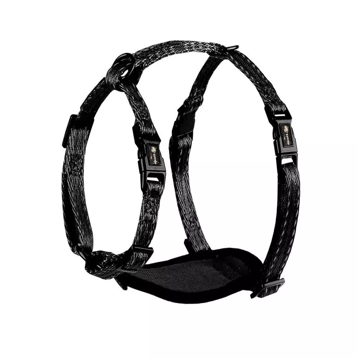 Alcott Adventure Adjustable Dog Harness, Black
