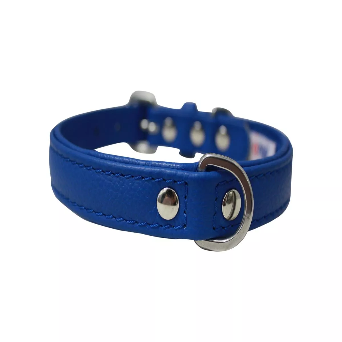 Angel Alpine Plain Dog Collar, Cobalt Blue