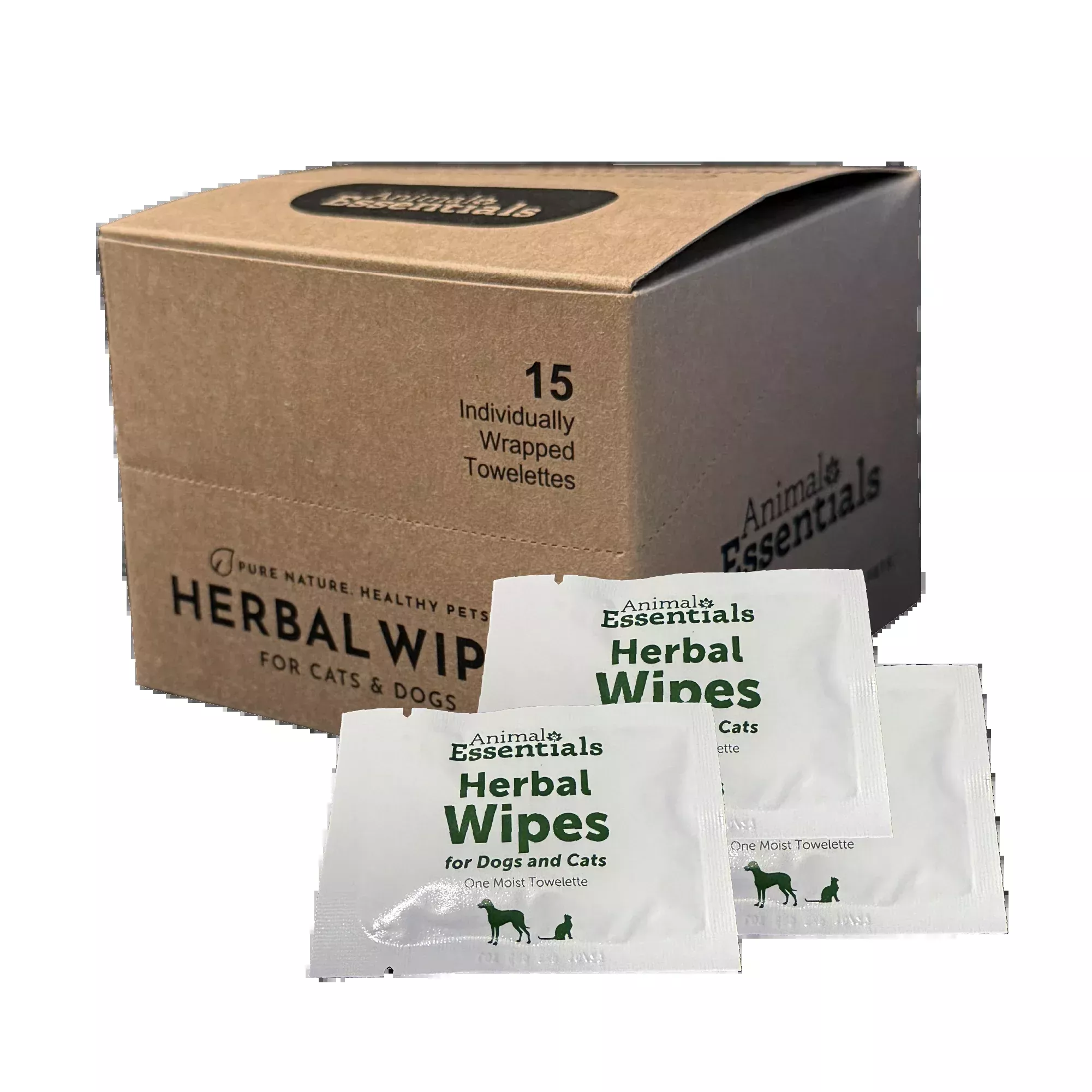 Animal Essentials | Herbal Wipes – (15 count box)