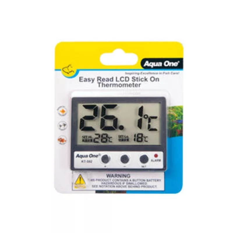 Aqua One – Easy Read LCD Stick On Thermometer