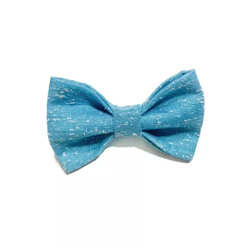 Aqua Sky Flecked Bow Tie