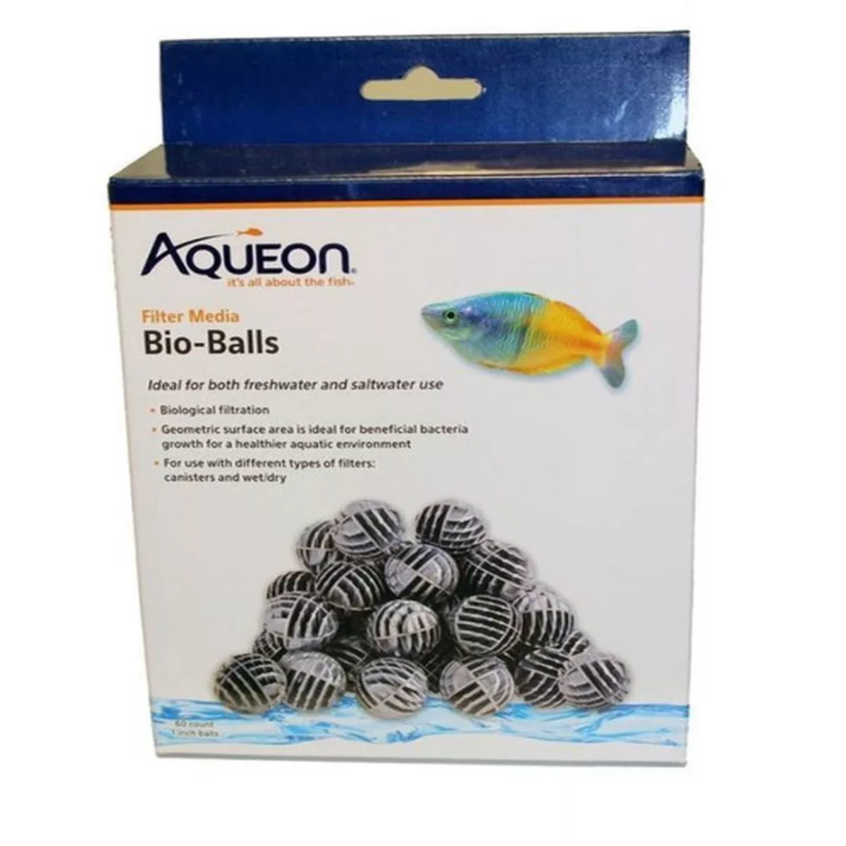 Aqueon QuietFlow Filter Media Bio-Balls 60 Count