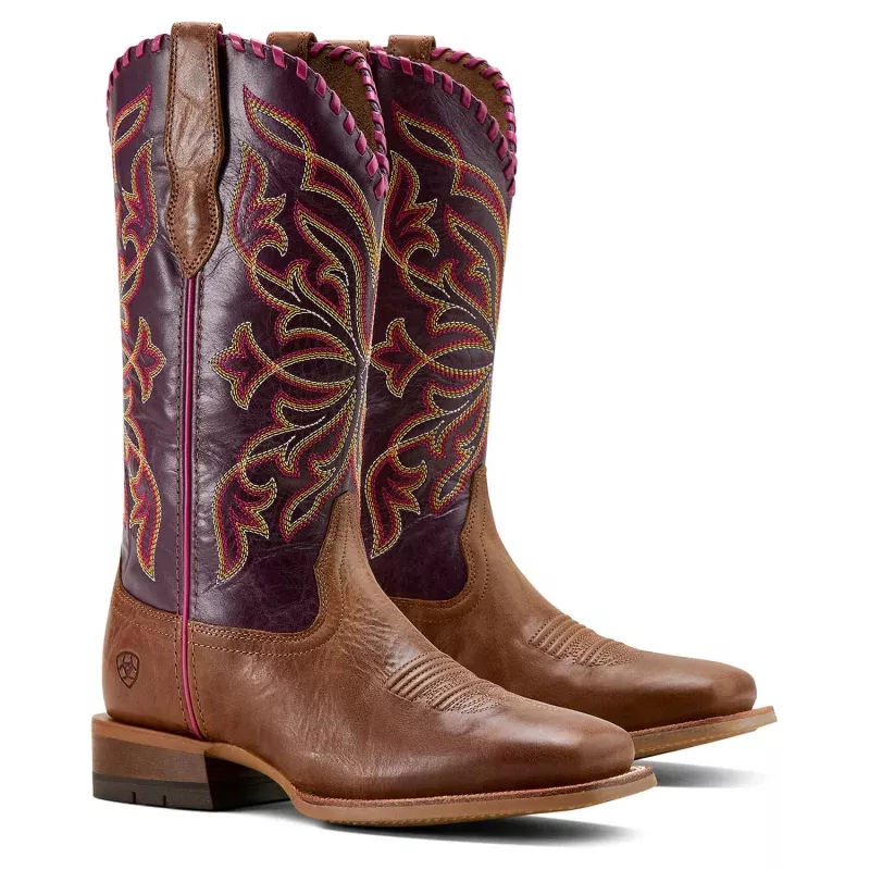 Ariat Women's Activator VentTek Waterproof Work Boot Brown/Plum