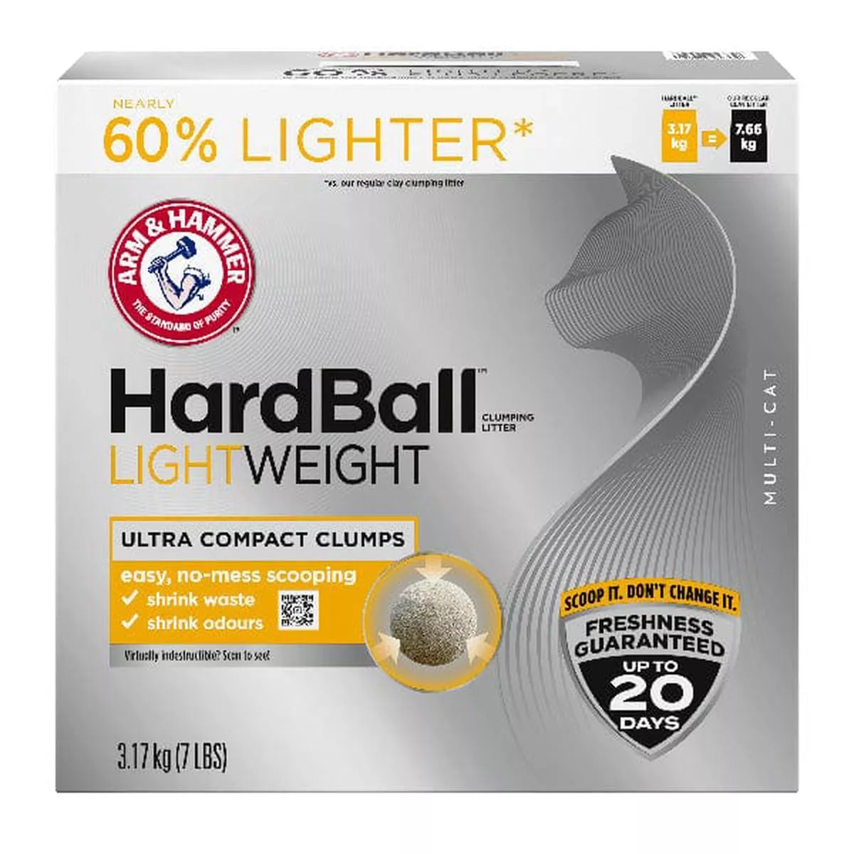 Arm & Hammer Hardball Lightweight Multi-Cat Clumping Cat Litter