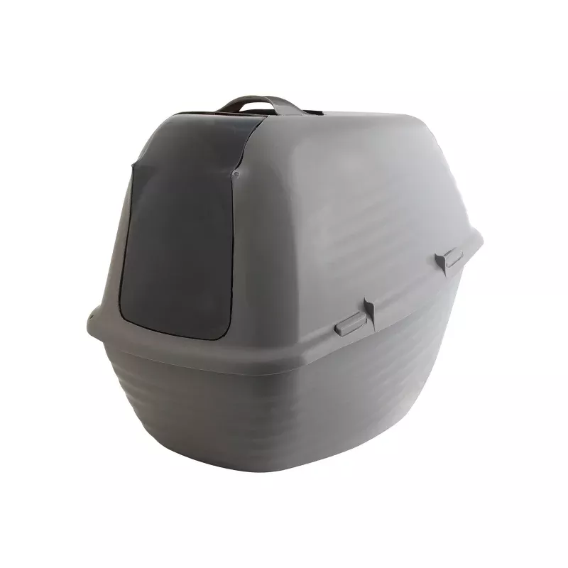 Arm & Hammer Hooded Wave Litter Box Gray