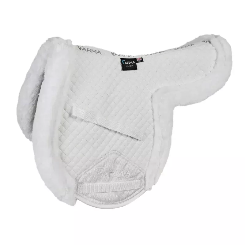 Arma SupaFleece Rimmed Shaped Saddle Pad White