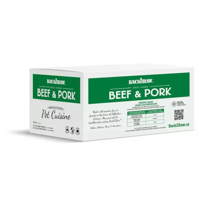 Back2Raw BASIC Beef & Pork Blend 12lbs