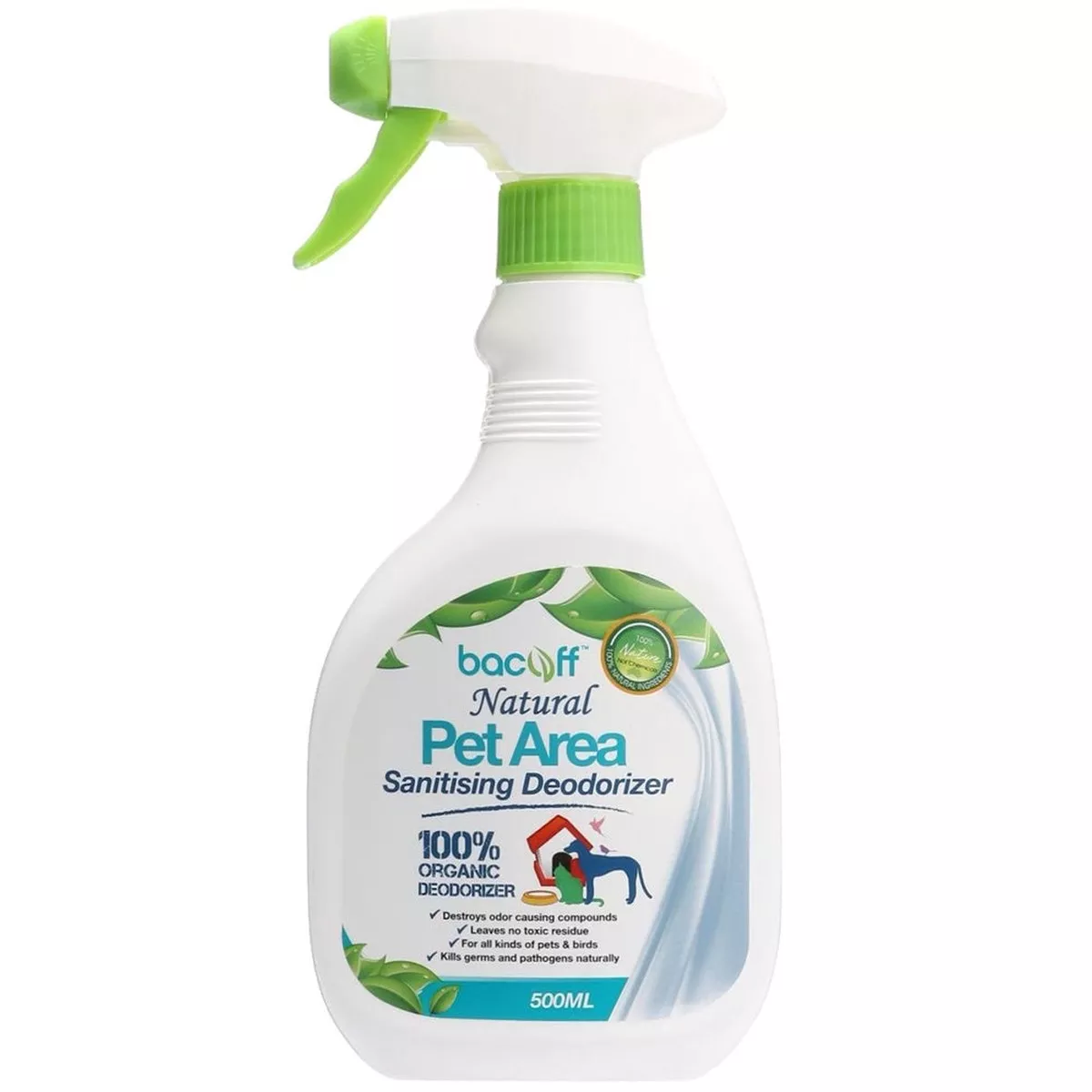 Bacoff Natural Pet Area Sanitising Deodorizer 500ml