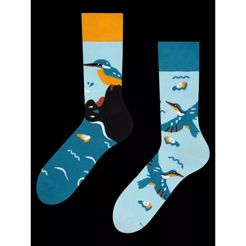Bamboo Regular Socks Kingfisher Bird