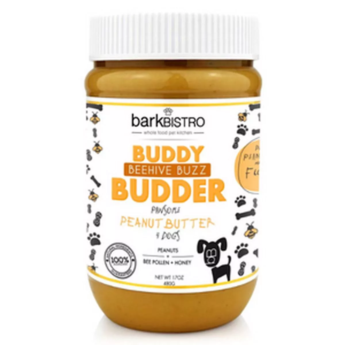 Bark Bistro Beehive Buzz Buddy Budder with Bee Pollen 17 oz