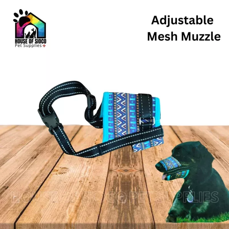 Barkless Adjustable Mesh Muzzle For Dogs