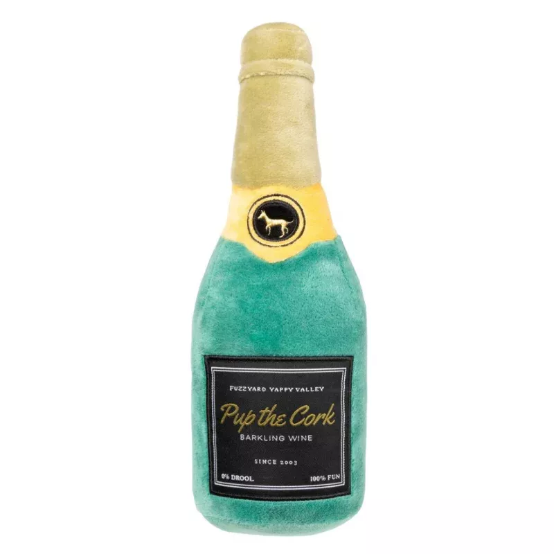 "Barkling" Wine Plush Dog Toy