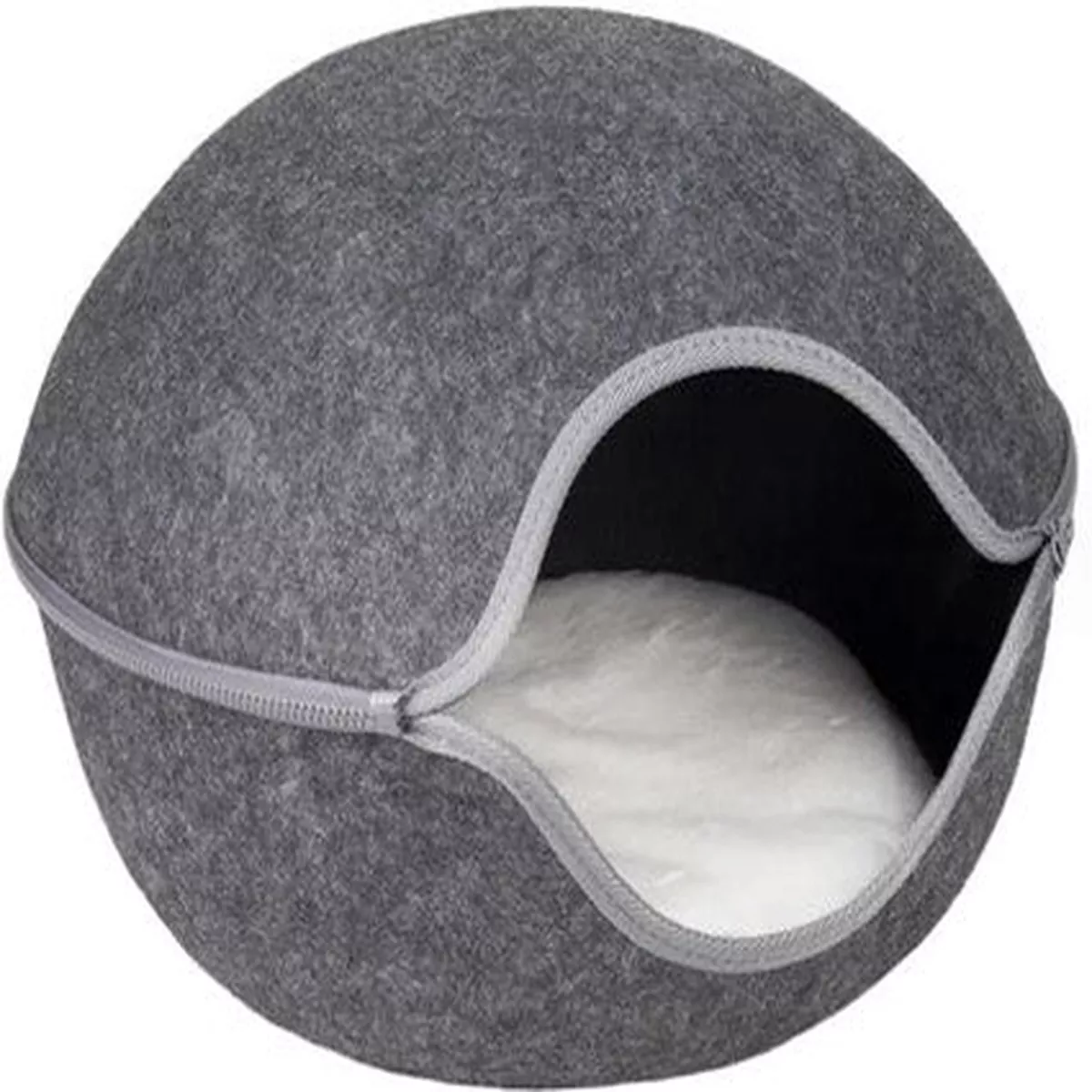 BASKET SHABA FELT GREY