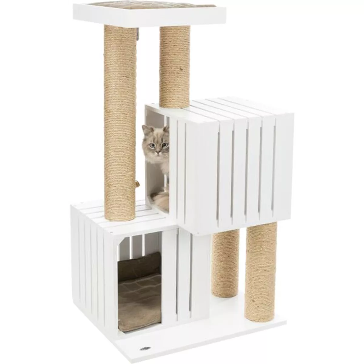 BE NORDIC Skadi scratching post, 114 cm, white