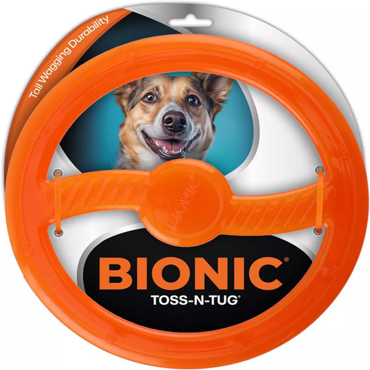 Bionic Toss-N-Tug High-Visibility Multi-Action Dog Toy