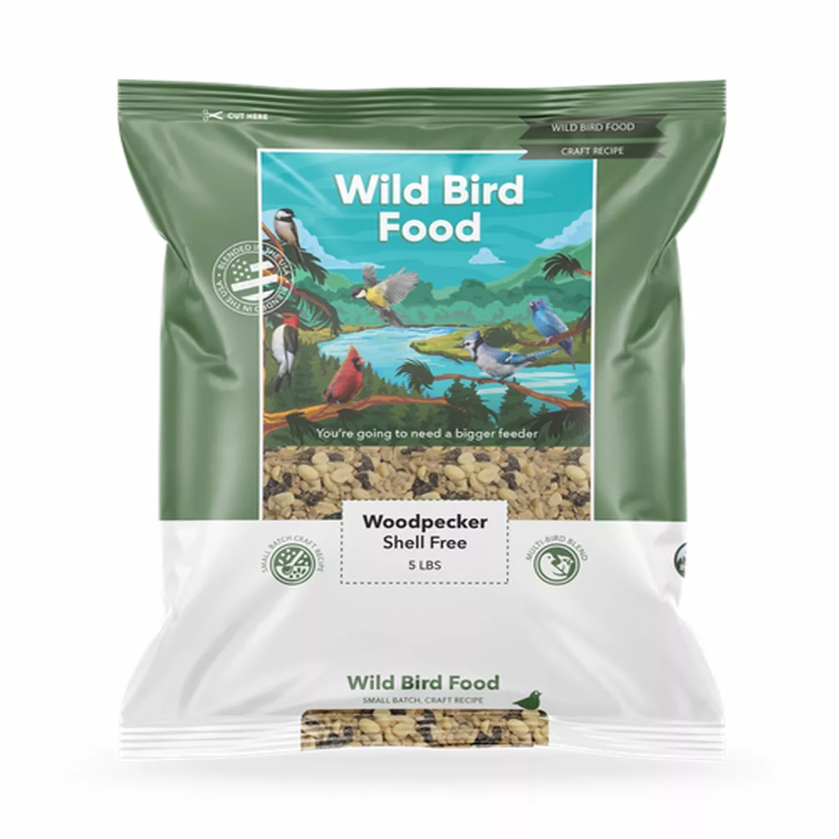 Bird Pro Woodpecker Shell Free Wild Bird Seed