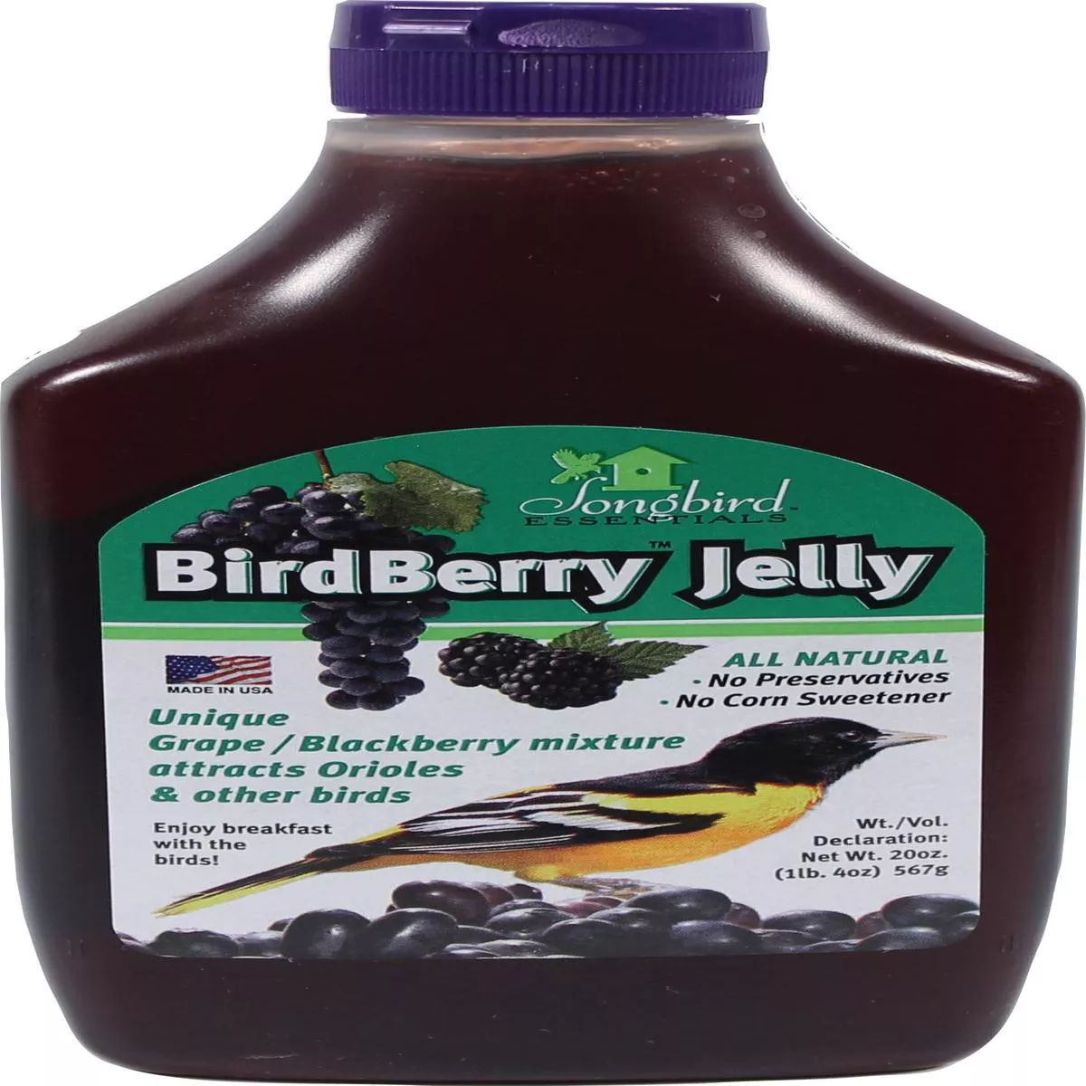 Birdberry Jelly – GRAPE/BLACKBERR | 20 OZ