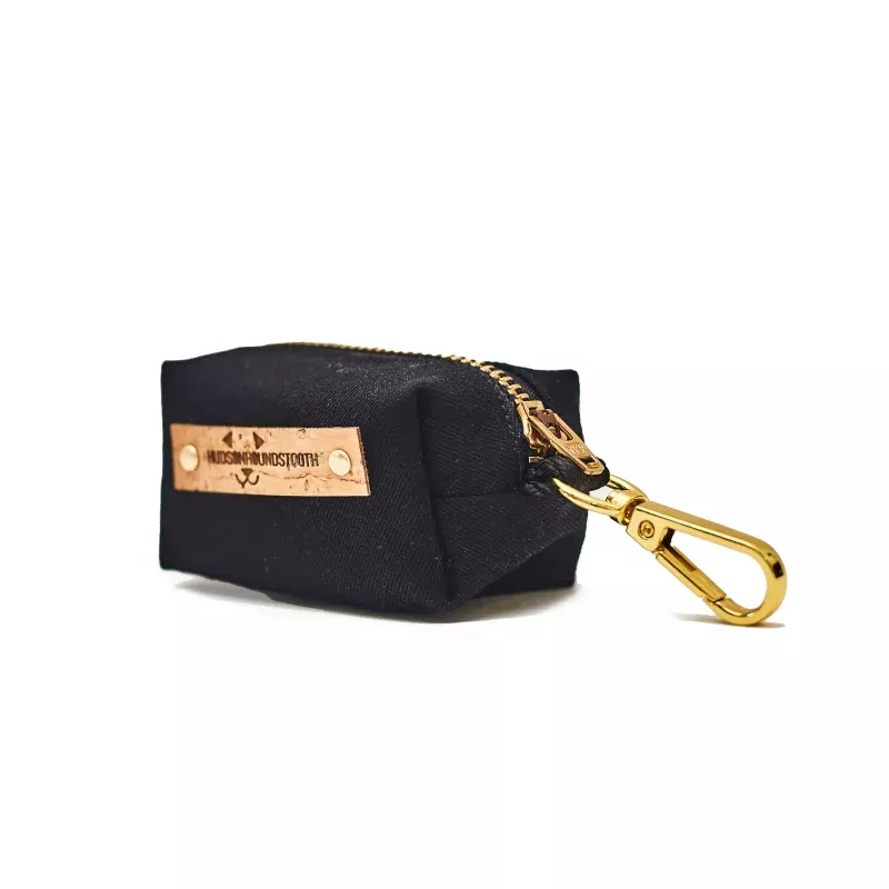 Black Twill Waste Bag Dispenser Black