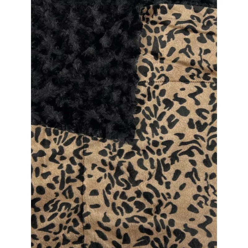 Blankets- Minky 5'x6' Chocolate Leopard
