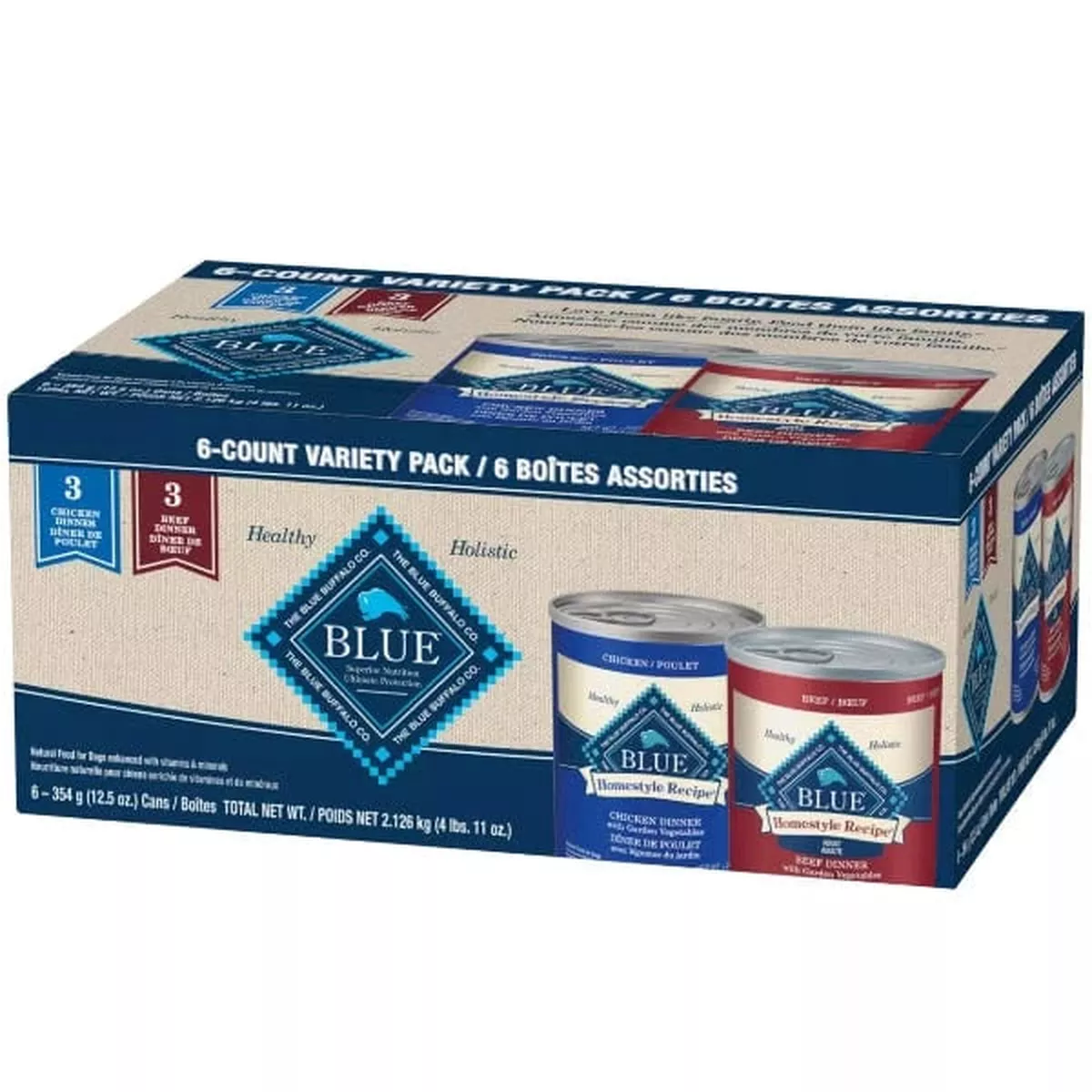 BLUE Homestyle Variety Pack Chicken & Beef Dinner