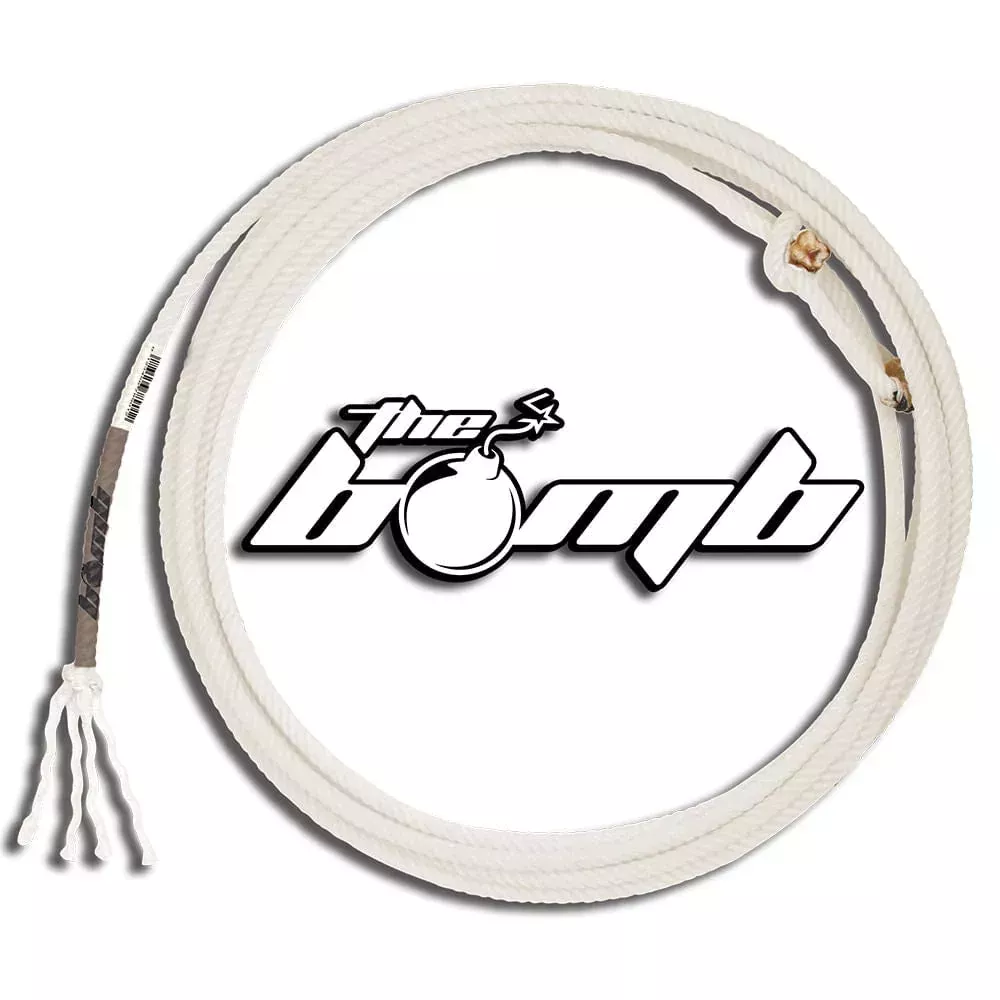 The Bomb 4-Strand Team Rope – Head & Heel Rope for Precision Roping