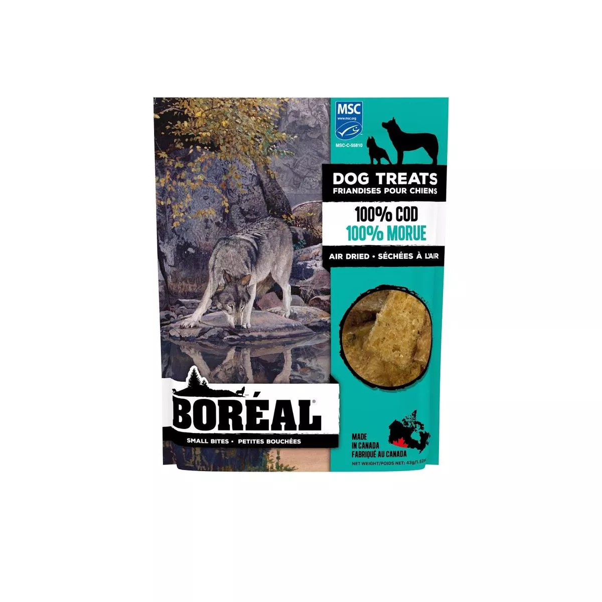 Boreal 100% Cod Small Bites Dog Treats