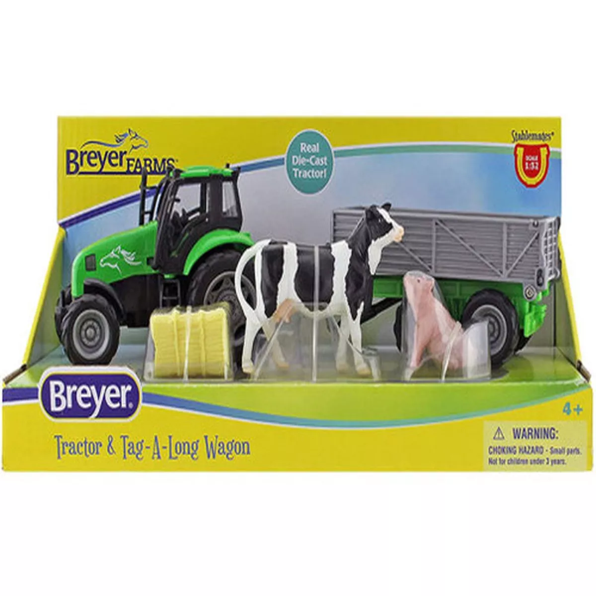Breyer Farm Tractor and Tag-a-Long Wagon
