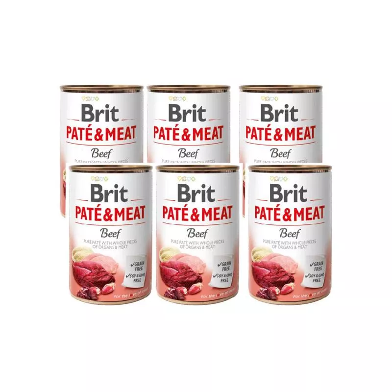 Brit Pate & Meat Beef 6×400 g