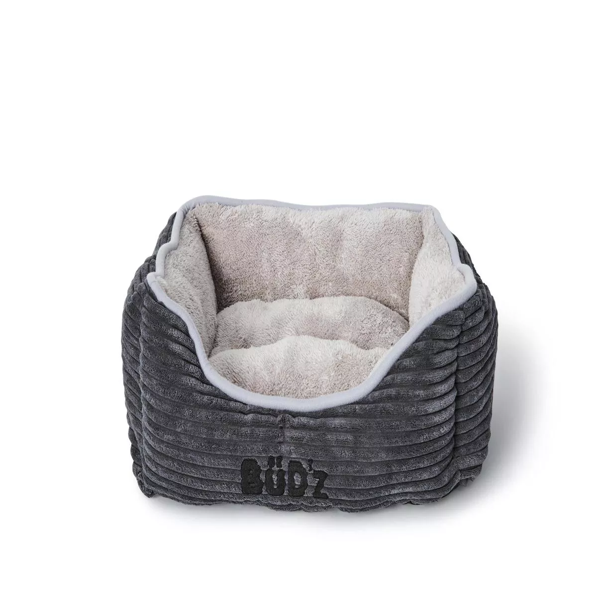 Bud’z Cuddler Corduroy Dog Bed, Gray