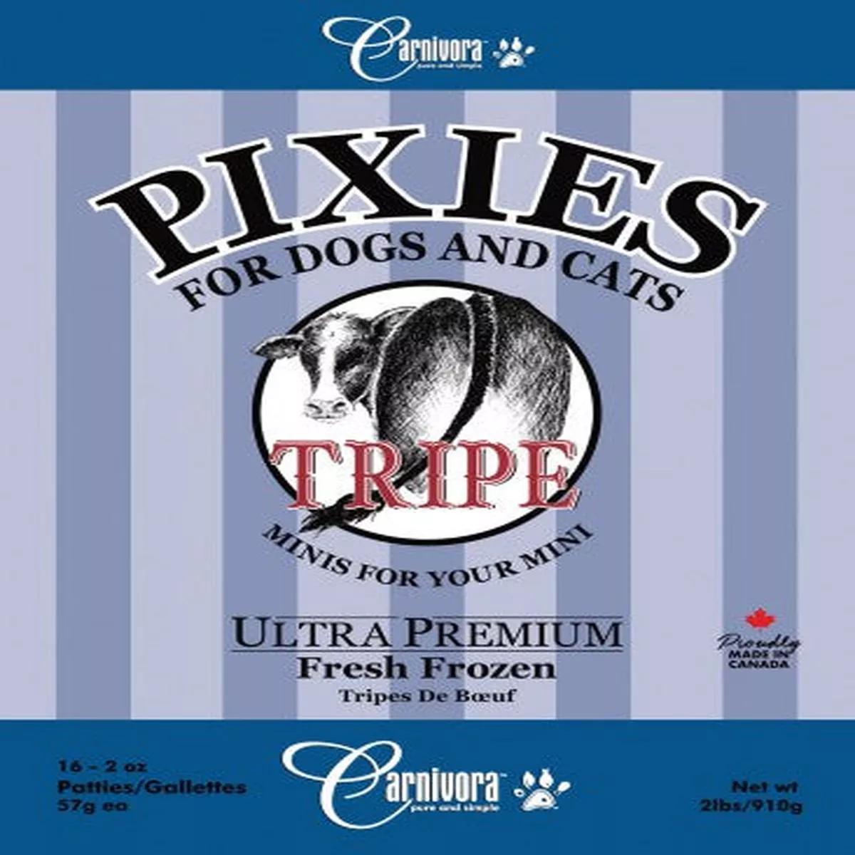 Carnivora Pixie Tripe Diet Frozen Cat & Dog Food