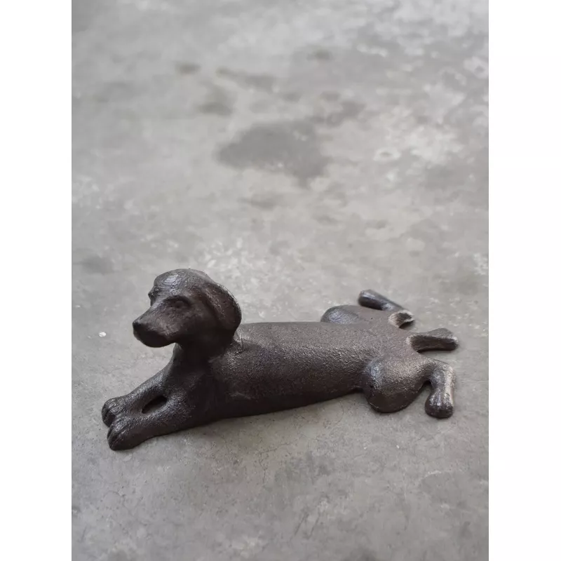 CAST IRON DOG DOOR STOP