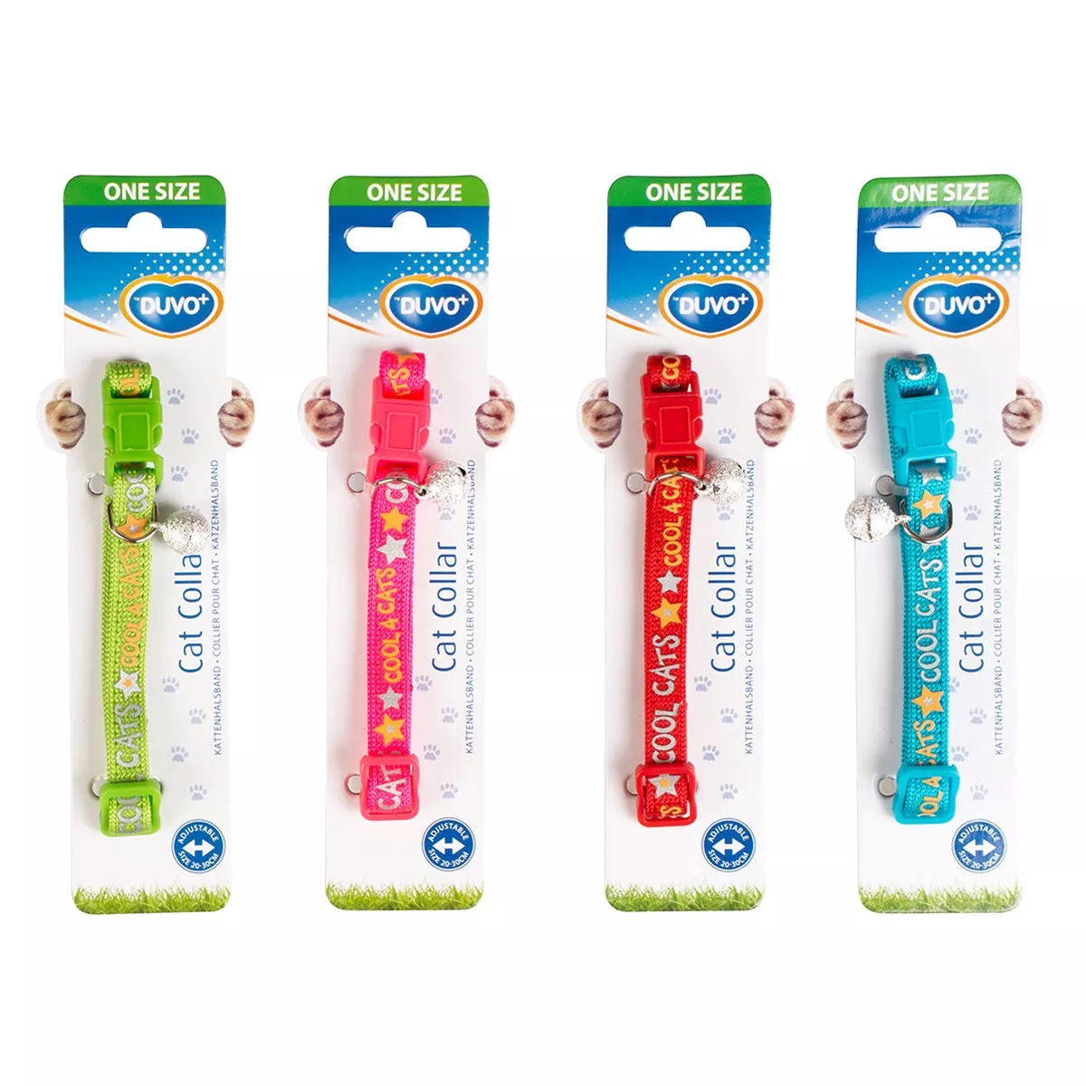 CAT COLLAR COOL CATS NYLON MIXED COLORS