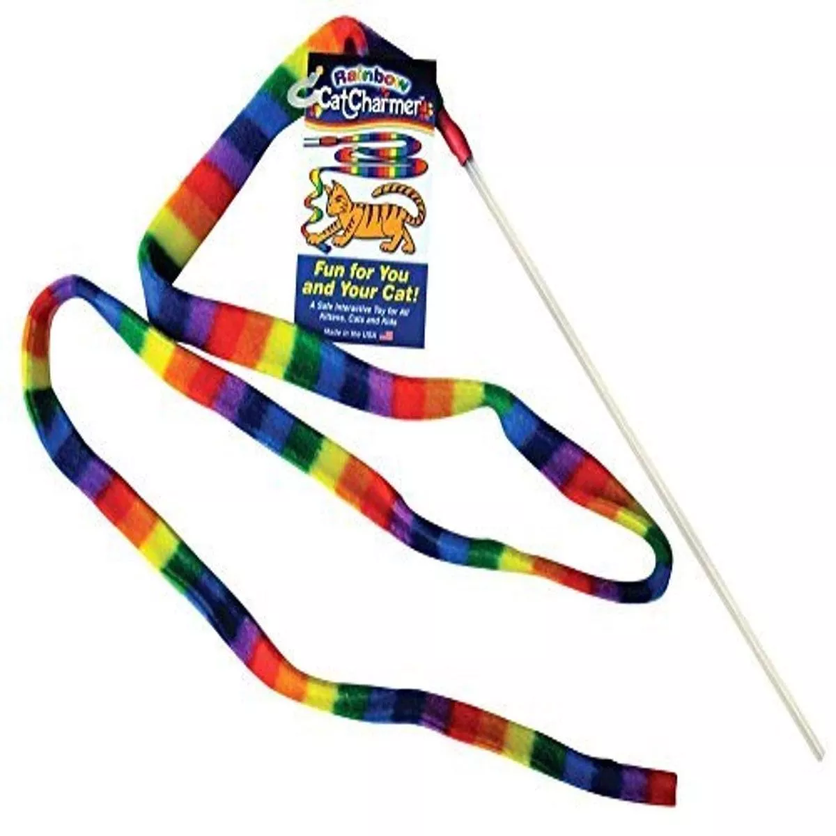 Cat Dancer Cat Charmer Cat Toy, Rainbow