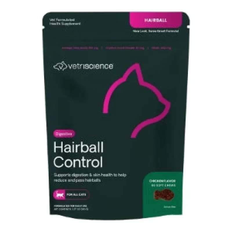 Cat Hairball Control Supplement by Vetriscience