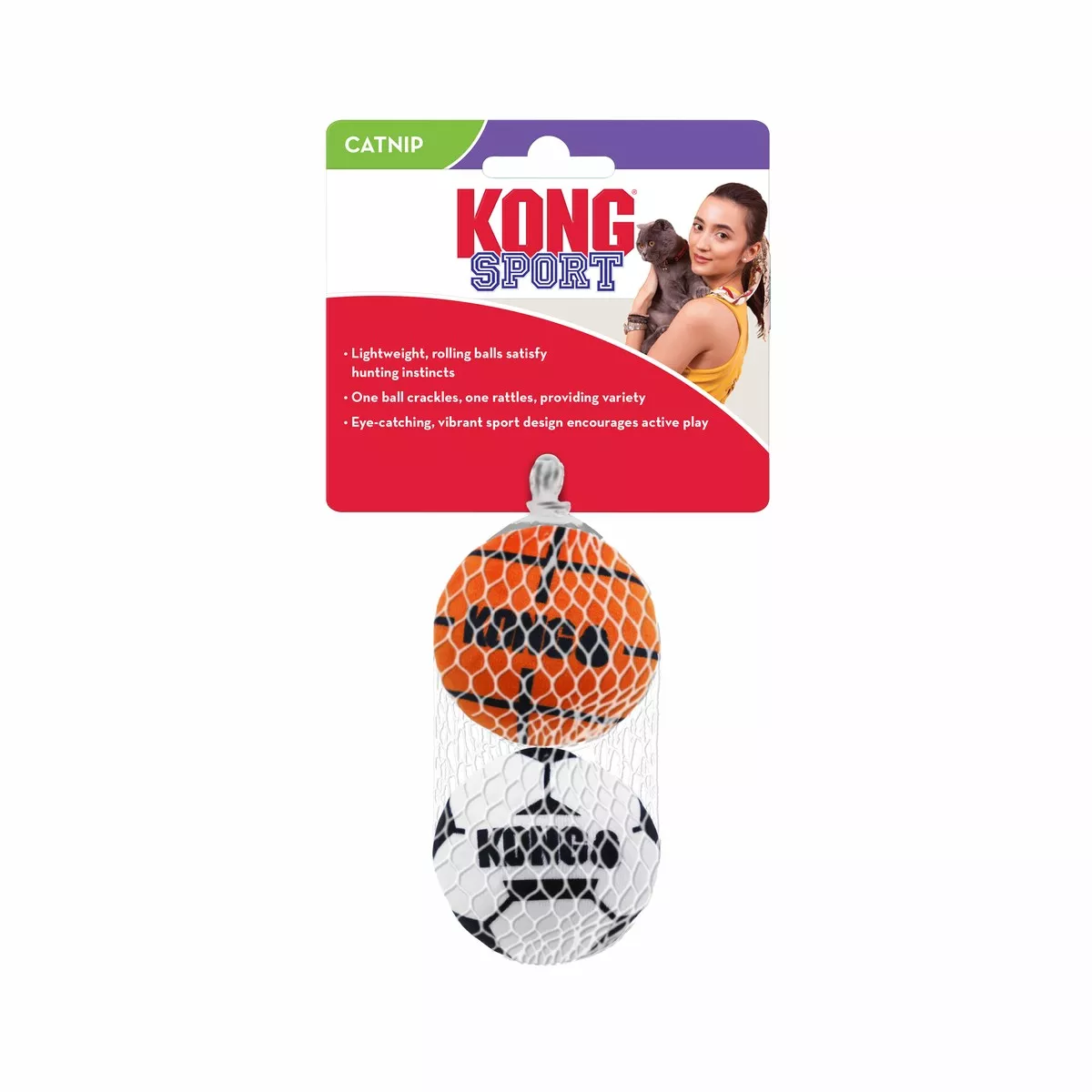 Cat Sport Balls 2-pk Assorted