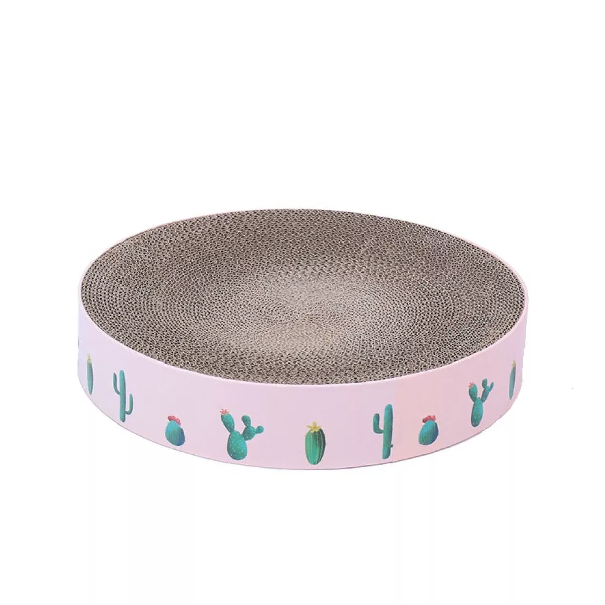 Cat Tree Round Type Cats Catnip Scratch Board Pink
