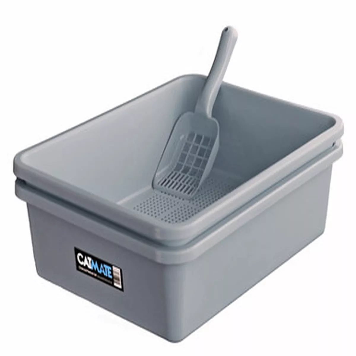 Catmate 3 Piece Sieve Litter Tray - Charcoal