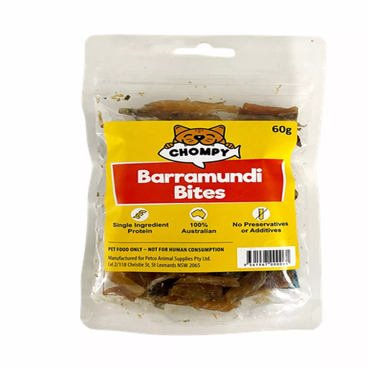 Chompy Barramundi Bites Cat Treats