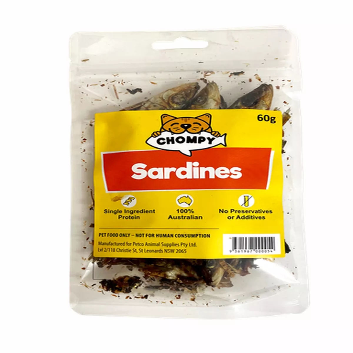 Chompy Sardine Cat Treats