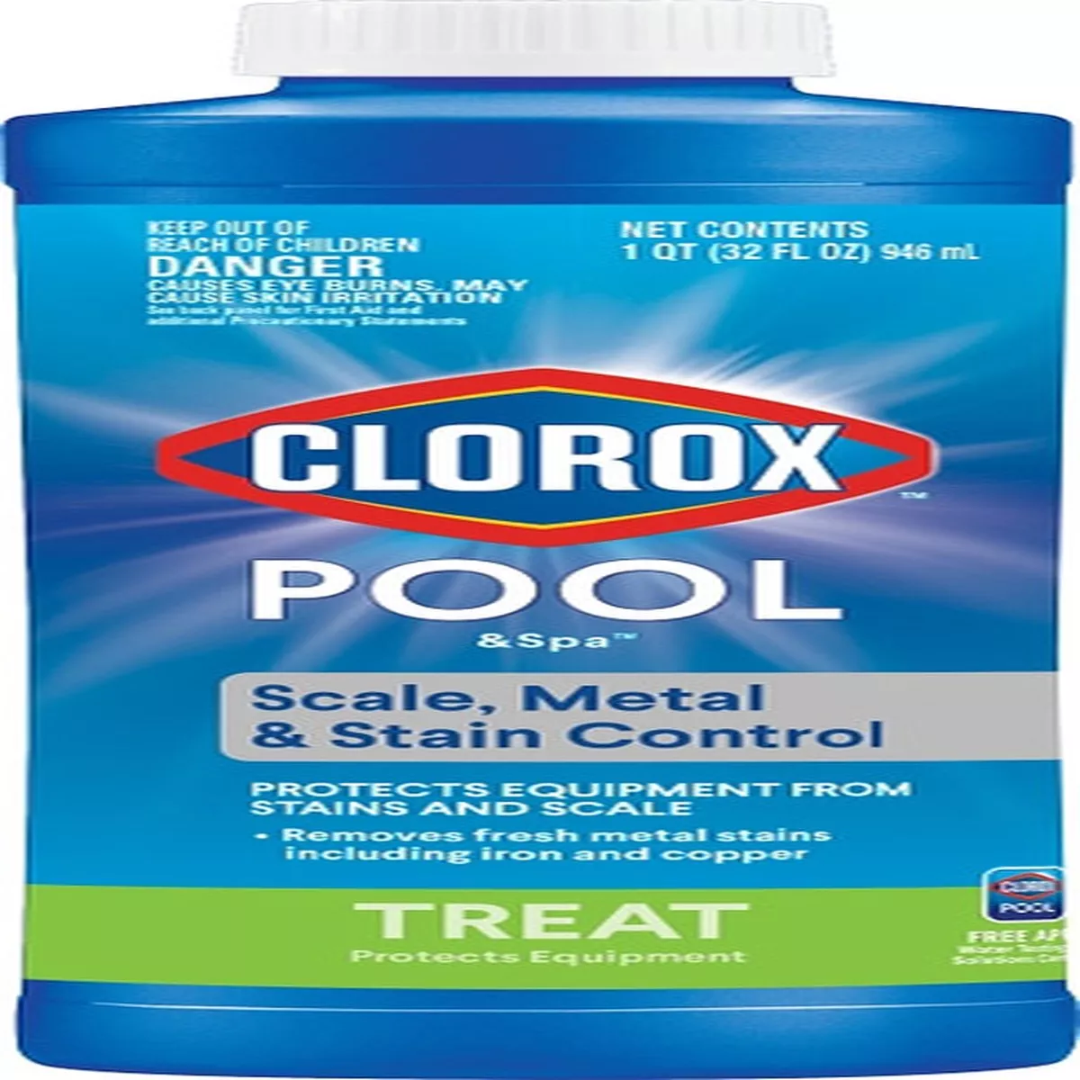 Clorox Pool & Spa Scale, Metal & Stain Control 32oz
