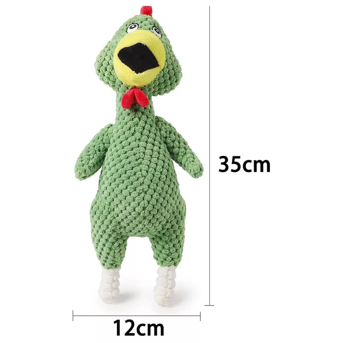 Colored pineapple fleece screaming chicken green 35cm