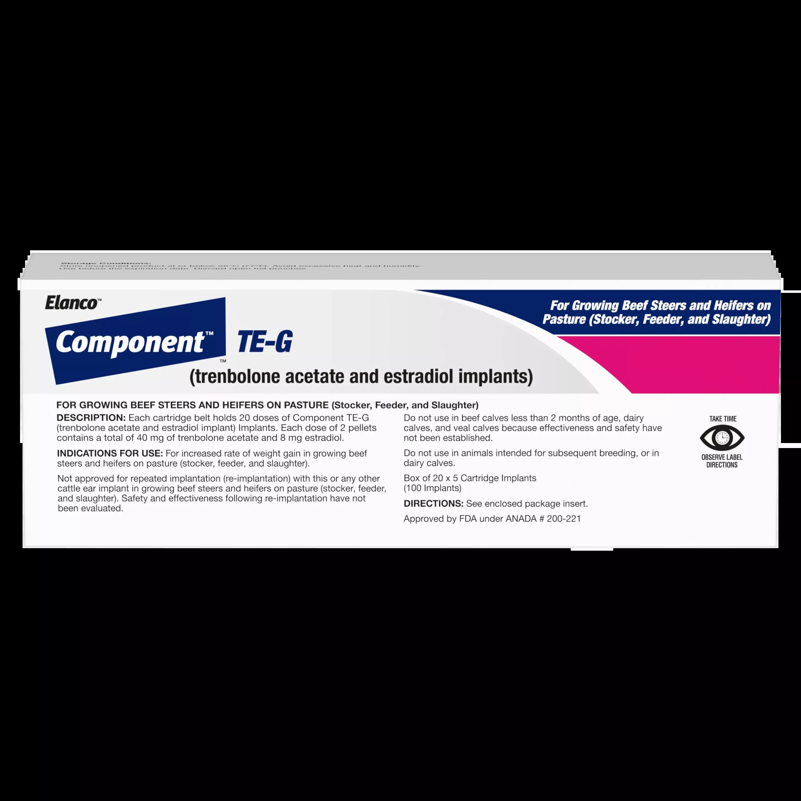 Component TE-G without Tylan, 20 Dose