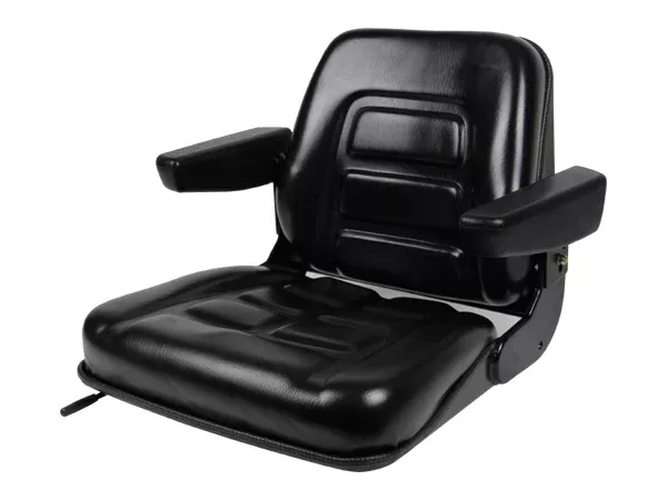 Concentric Intl Universal Fold-Down Tractor Seat Black